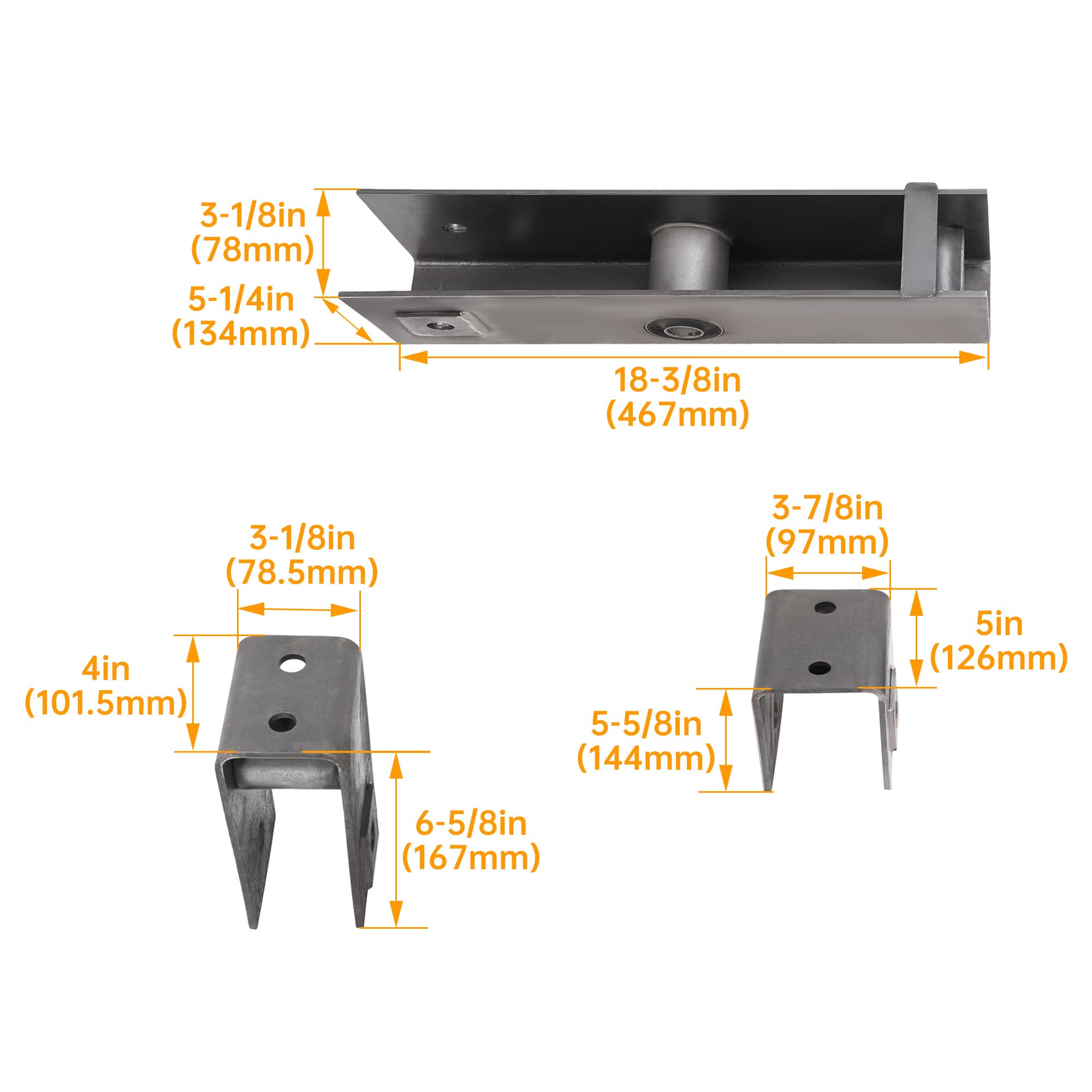 KUAFU Trailer Hanger Kit for 2-1/2