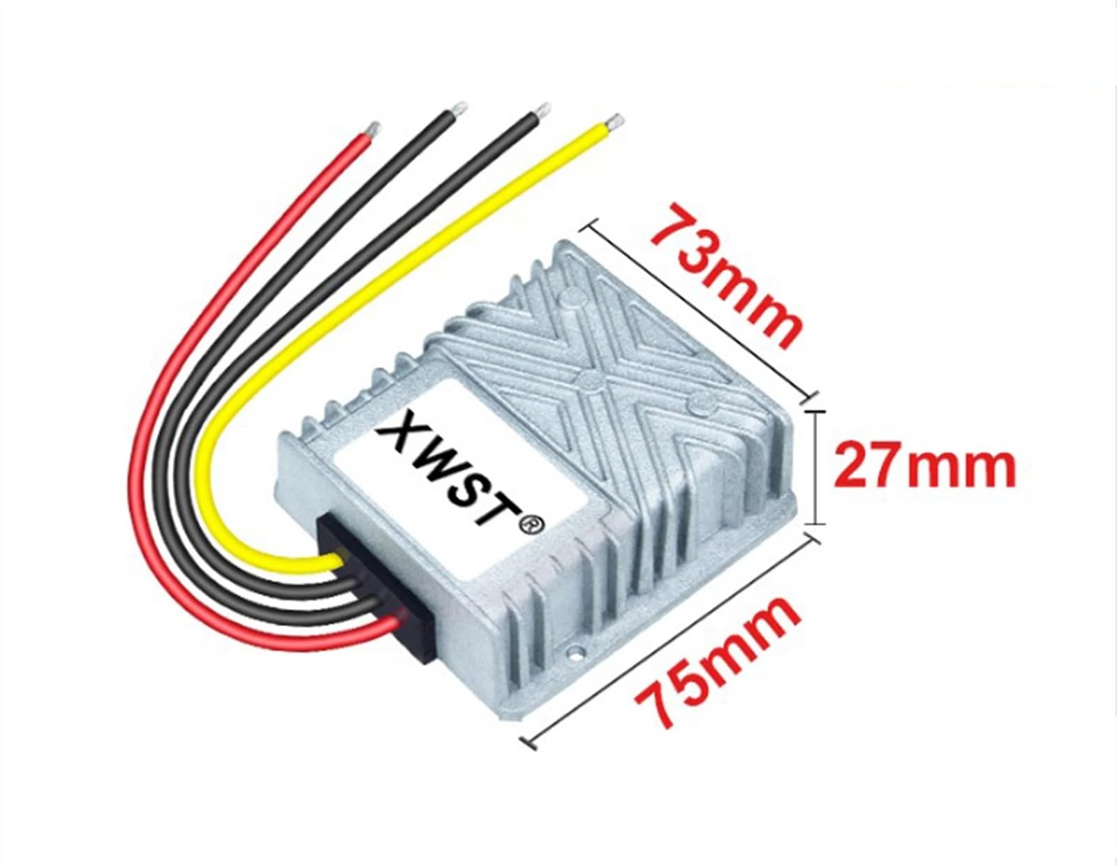 DC DC 24 V do 12 V 8 A 10 A 15 A 20 A 25 A 30 A przetwornica prądu stałego regulator napięcia konwerter mocy wodoodporny moduł (20 A 75 srebrny)