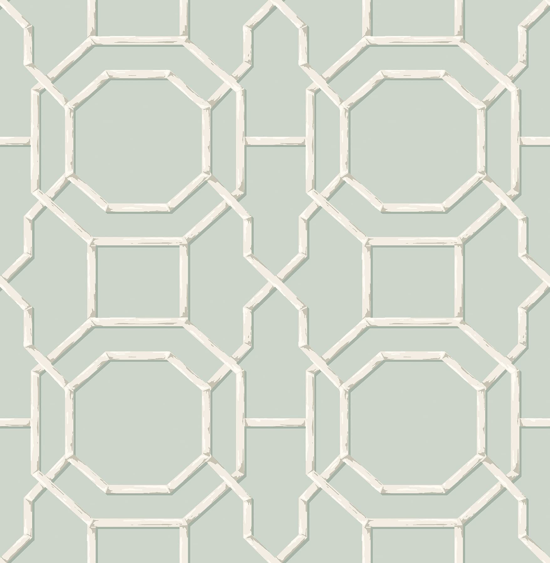 NuWallpaper NUS4312 Sanya Peel & Stick Wallpaper, Seafoam