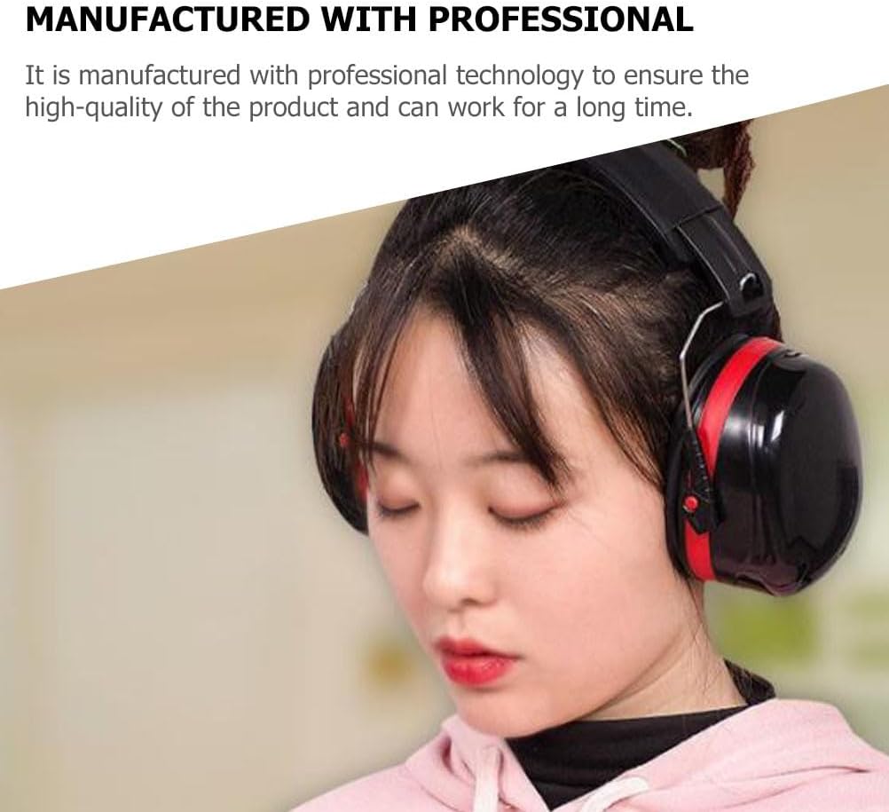 ARTIBETTER Noise Reduction Ear Muffs for Drummers, Hearing Protection Headset, Anti-Noise Earmuffs for Drum Set Practice, Sound Insulation over-Ear Design, Portable and Comfortable (Black)