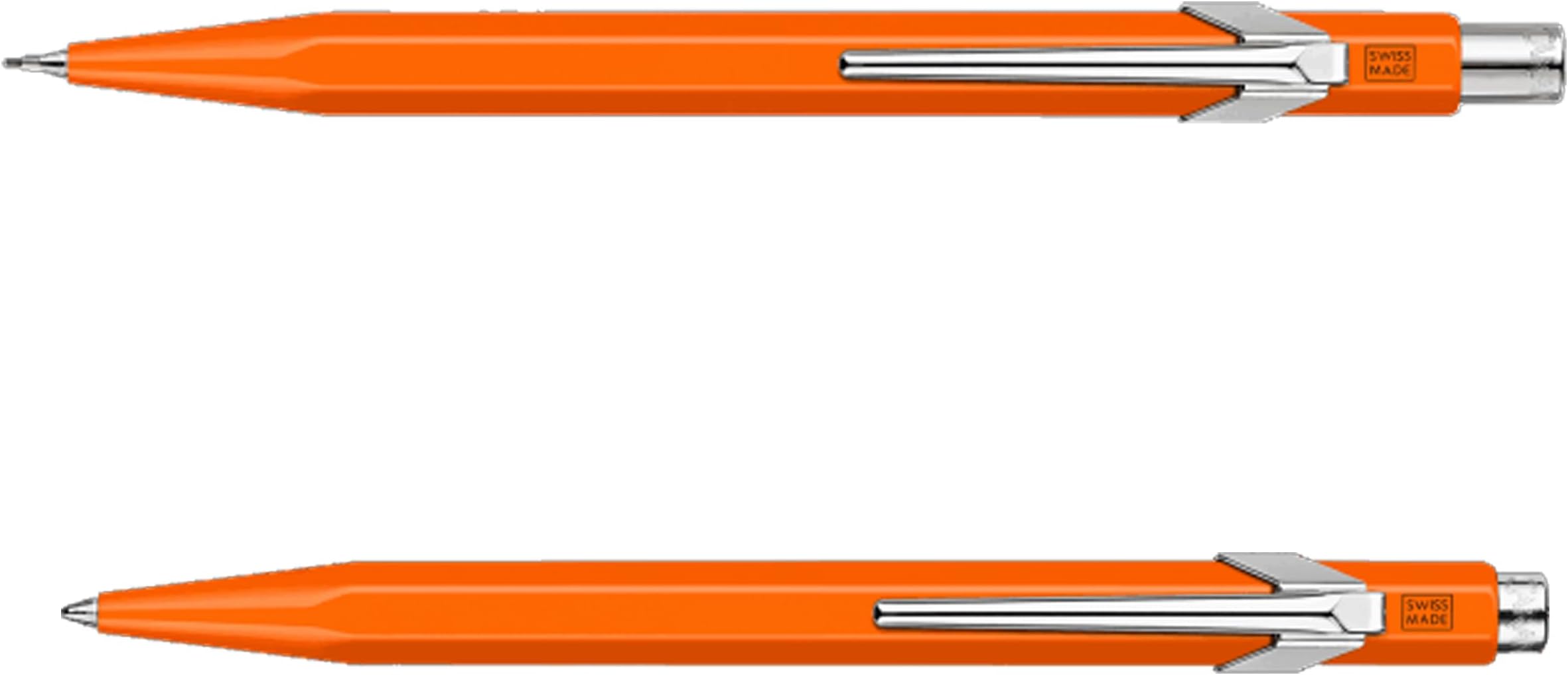 Caran d'Ache 849 Set: Ballpoint Pen & Mechanical Pencil, Orange Fluo