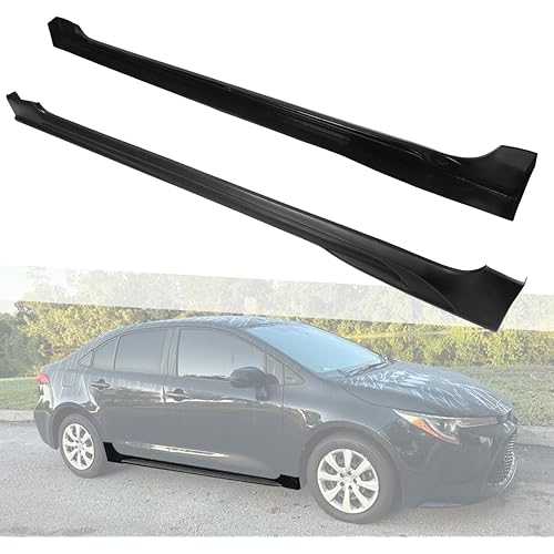 for 2020 2021 2022 2023 2024 2025 Toyota Corolla Sedan LE,XLE,SE,XSE TRD Style Side Skirts Body Kit