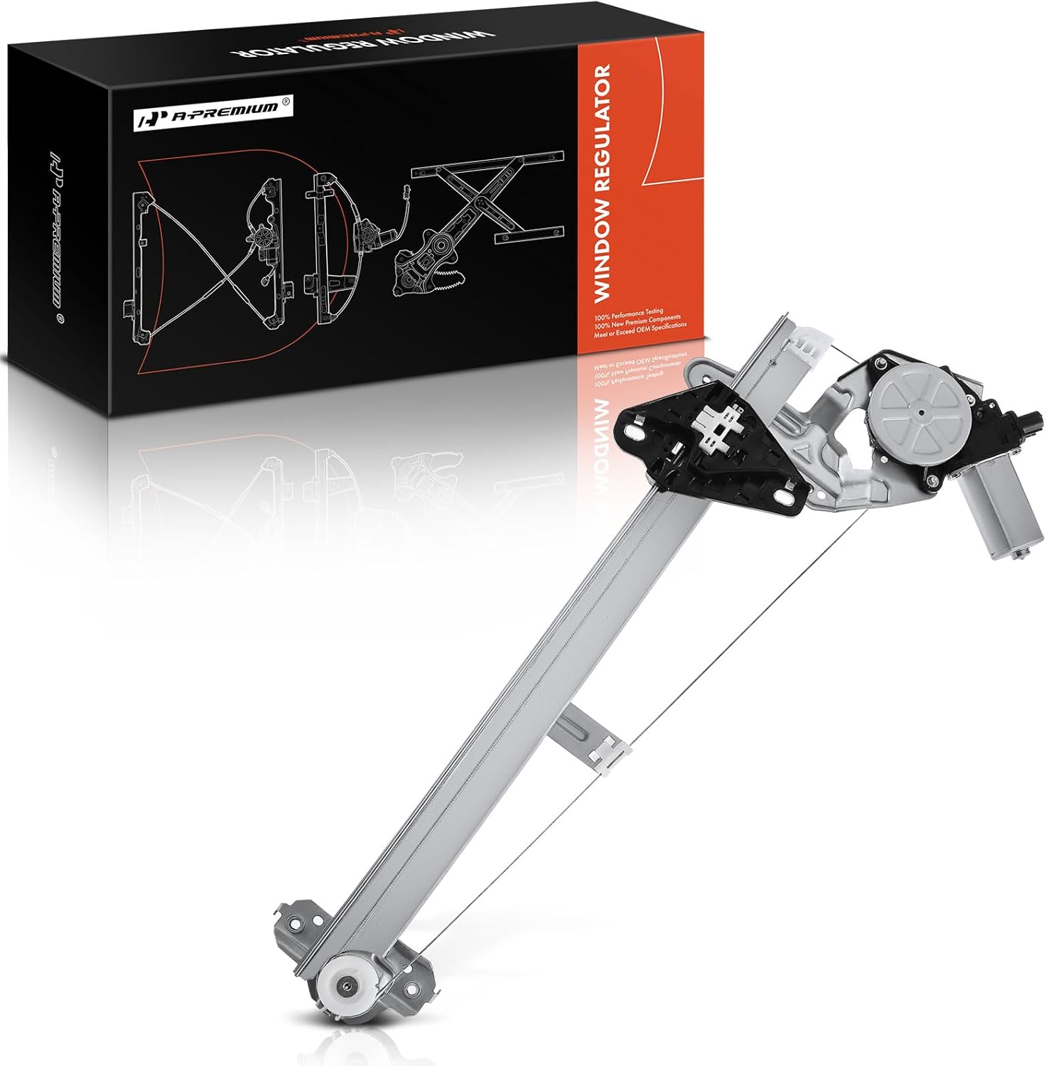 A-Premium Electric Power Window Regulator with Motor Compatible with Honda Fit 2009-2014 Front Left Side