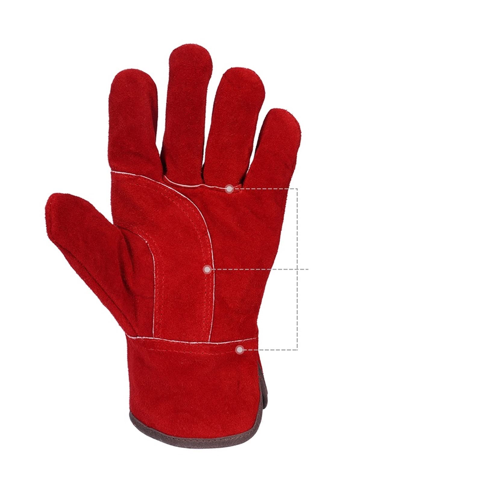 XTYPE I Guanti in semipelle saldata Sono Resistenti al Calore e Adatti per Cucinare/cuocere al Forno/Camino/manipolazione di Animali/Barbecue