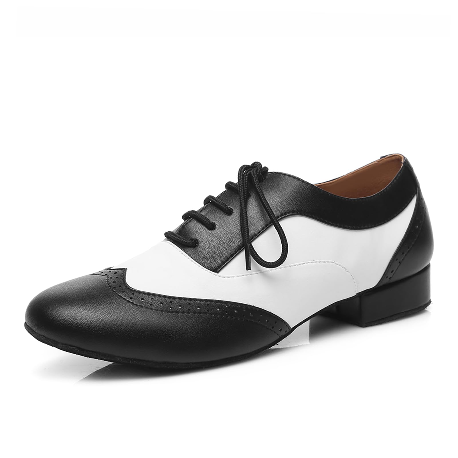 SWDZM Scarpa da Ballo Latino Americano Uomo Vernice per Salsa Tango Jazz di Pratica di Danza Scarpe