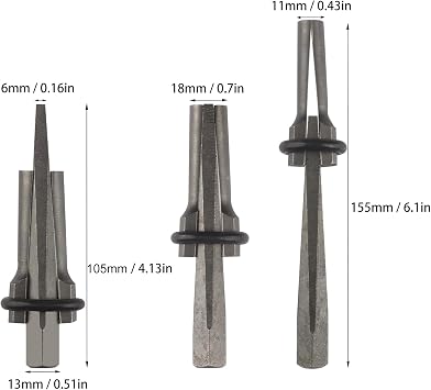 15 Packs 5/8 inch Stone Splitter, Wedge and Feather Shims, Concrete Rock Stone Splitter Hand Tools, by GENHAKON.