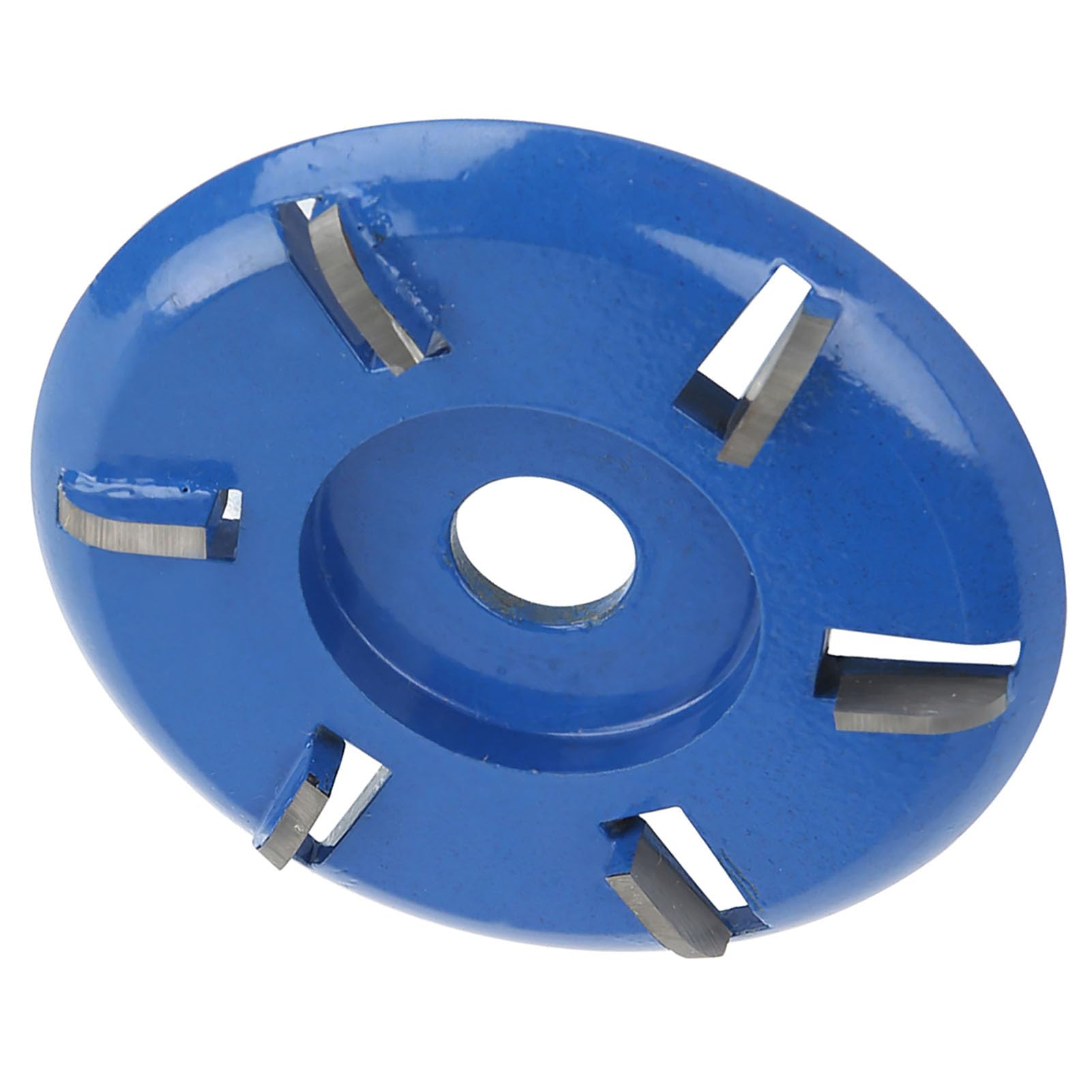 High Hardness Wood 6-Teeth Milling Cutter Angle Grinder Accessory, Easy Installation, for Softwood and Hardwood Polishing, Alloy Steel Material (Curved Blade)