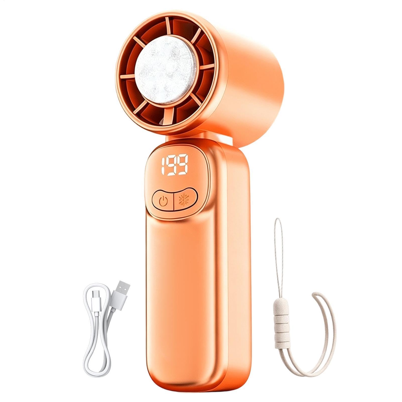 Ventilador portátil recargable alimentado por batería para oficina y viaje