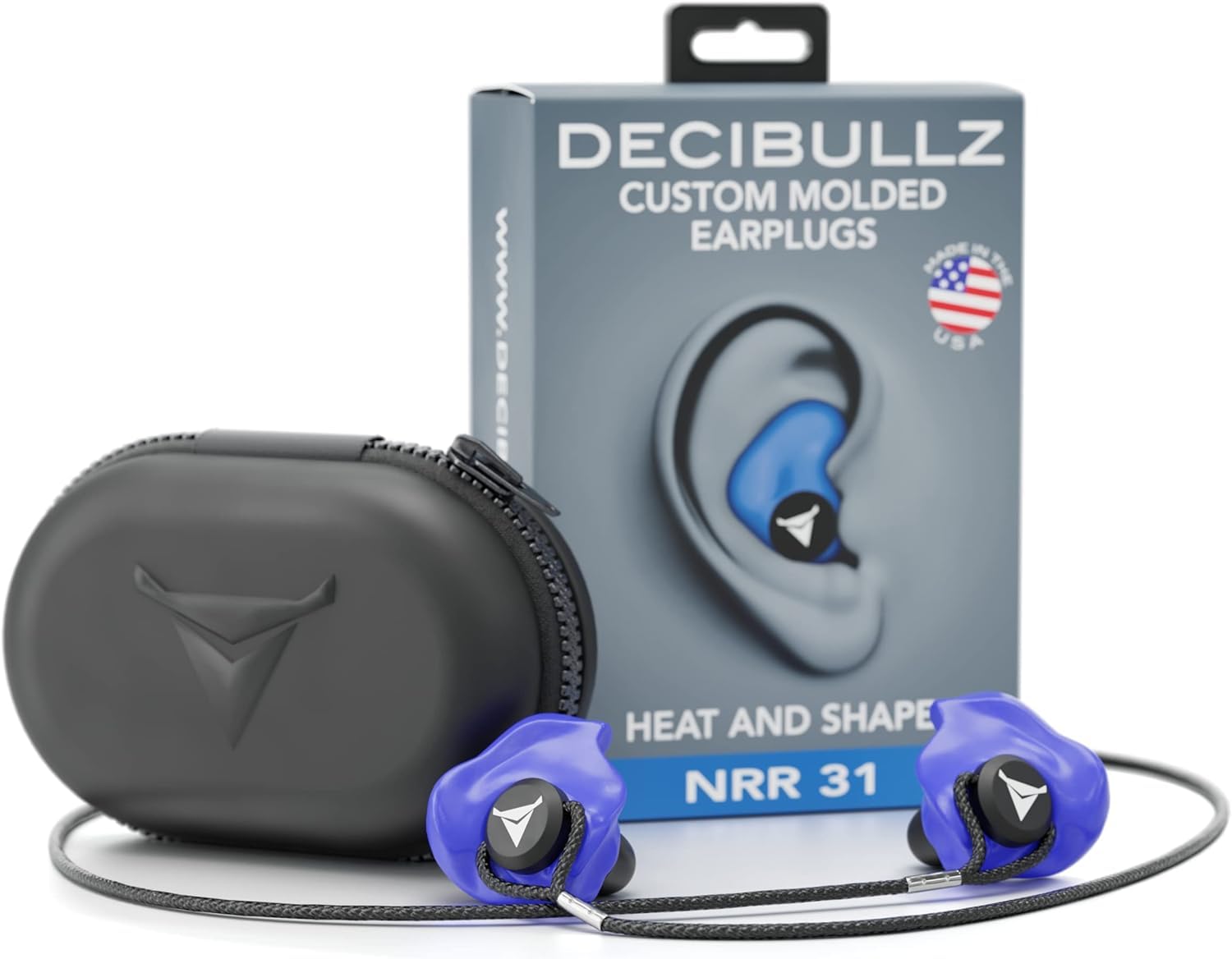 Custom Molded Earplugs Pro Pack (Blue) Bundle