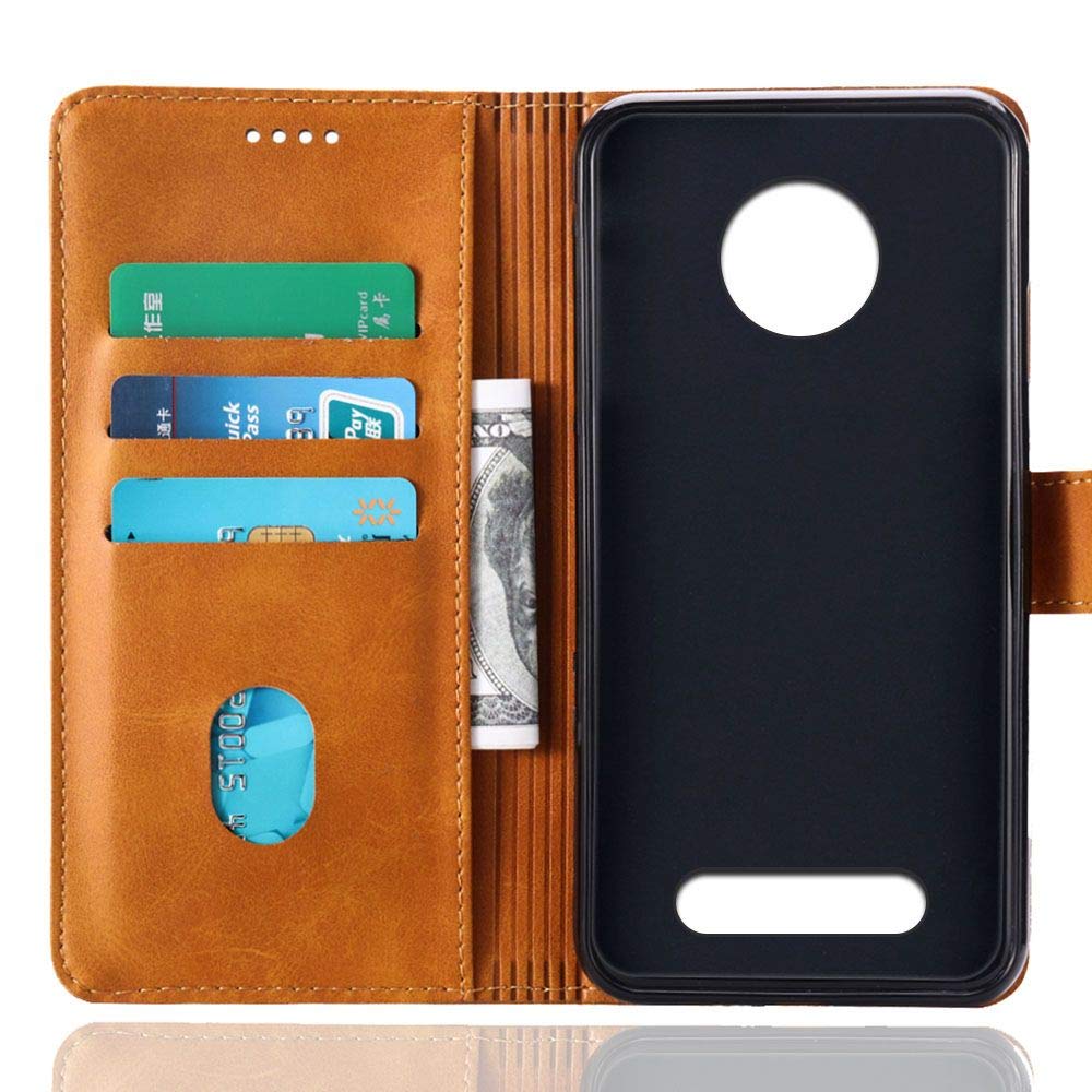 Custodia A Portafoglio Per Motorola Moto Z2 Play, Pelle PU Con Chiusura Magnetica, Supporto E Slot Per Carte