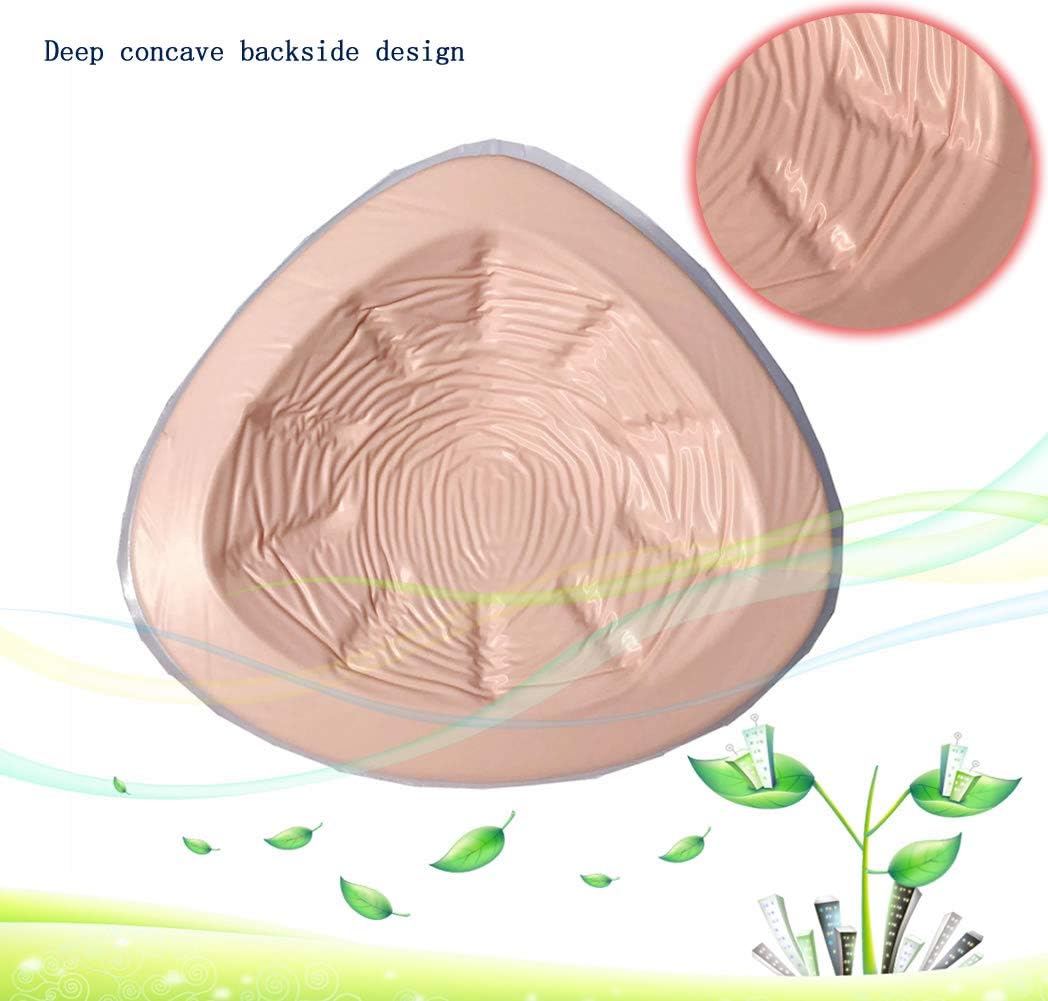 BIMEI TriangleLightweight Silicone Breast Forms Women Mastectomy Prosthesis Armpit Make Up Type Bra Inserts Pad 1 Piece