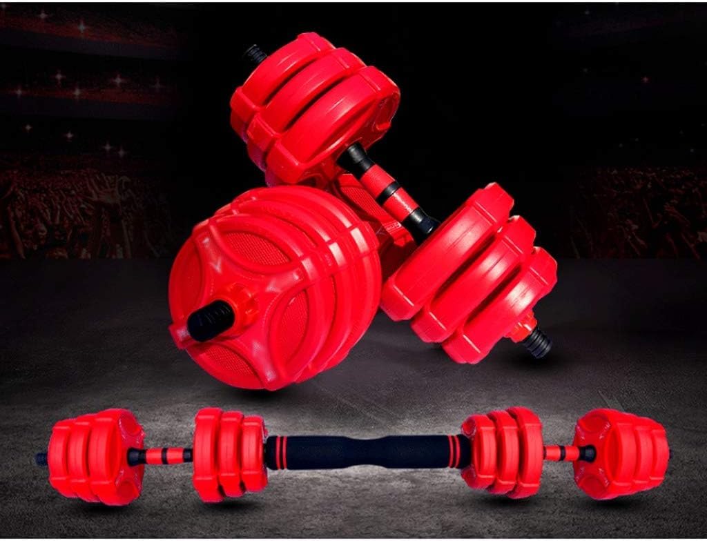 Regulowane hantle Zestaw hantli ciężarków 2 w 1 Hantle do podnoszenia Można przekształcić regulowane hantle Sztanga Siłownia Domowa Fitness(10kg(5kg*2))