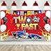 Two Fast Backdrop Two Fast Birthday Decorations Racing Theme Party Decorations Racing Car Second Birthday Photography Background Racing Boys Kids Birthday Party Supplies