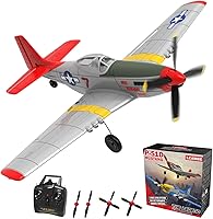 Vista 1 de LEAMBE Avión RC de 4 canales, avión acrobático listo para volar, control fácil para principiantes, avión RC P51 Mustang, mejor regalo para adultos