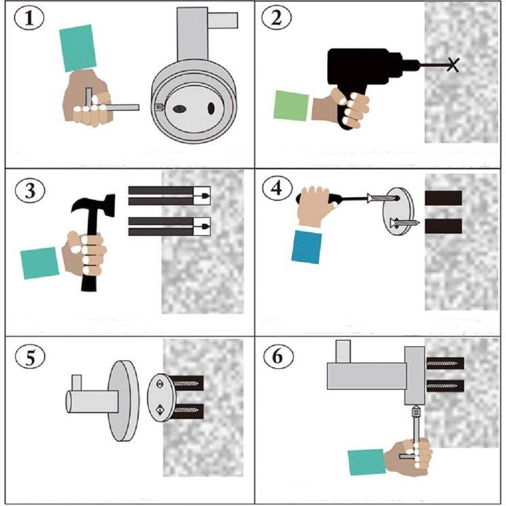 Cherrii Soporte for secador de Pelo de Pared, Soporte for secador de Pelo, Estante de baño Europeo con Marco de Tubo de Aire for Montaje en Pared, Estante for secador de Pelo de Cobre