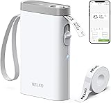 Nelko Label Maker P21 Portable Bluetooth Sticker Printer with Tape, Wireless Mini Label Makers for Organizing Storage Barcode Office Home, White - 1