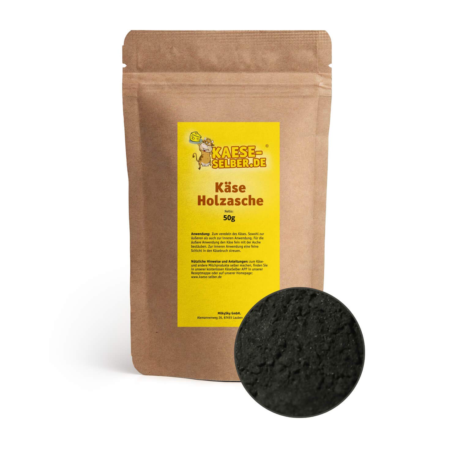 Fromage cendre de bois 50 g (finement moulu)