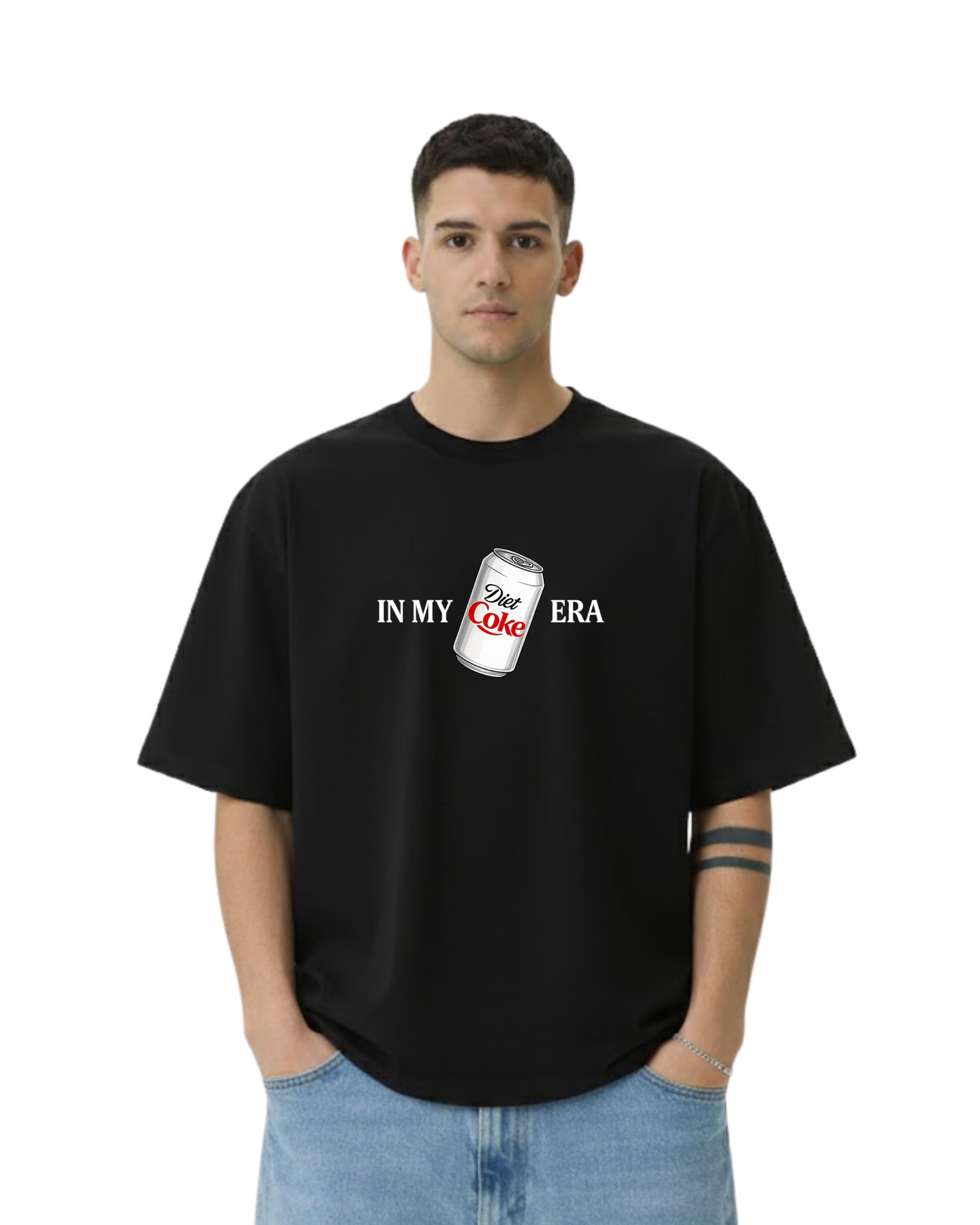 in My Diet Coke Era Oversized Graphic T-Shirt, Black, Premium Cotton, Unisex, Vintage Streetwear-picture-49