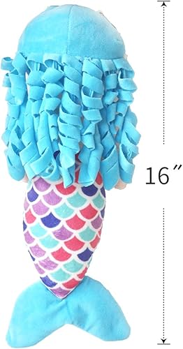 Miniatura 2 de Muñeca de sirena para niñas, peluche de princesa sirena, animal de peluche suave y cómodo, bonitos colores brillantes, perfecta para la siesta,