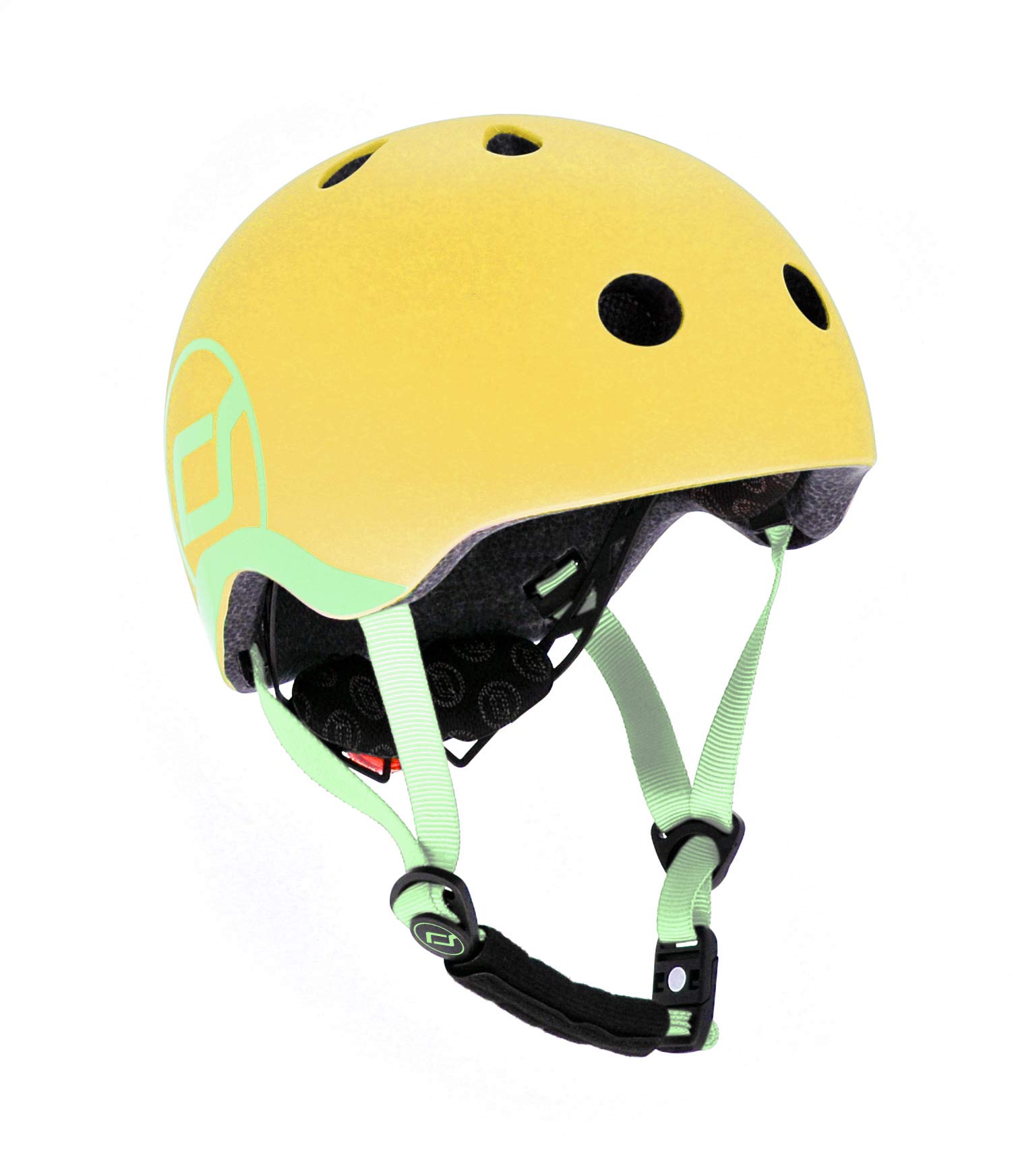 Scoot and Ride - Matte Finish Children's Helmet with Adjustable Straps - Includes LED Safety Light and Soft Fleece Padding for Extra Protection