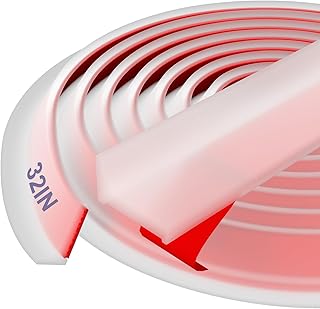 Shower Threshold Water Dam Barrier - Versatile, Silicone Shower Water Guard Stopper Seal Strip for Bathroom Floor, Bathtub Rim, Kitchen Countertop (Transparent, 32 In/ 0.8M)
