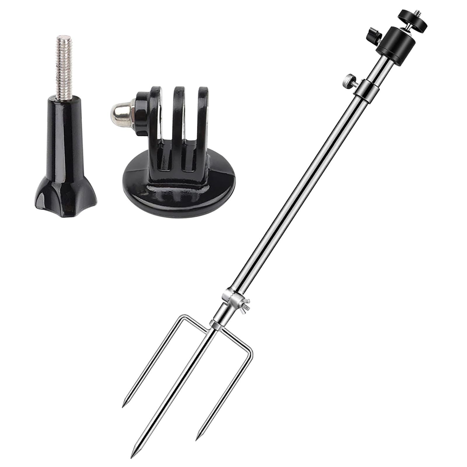 Adfitjo Game & Trail Camera Mount,Trail Camera Holder Ground Mount With 360 Degree Adjustable Universal Screw Connection 1/4''-20 (6mm), For Mounting Trail Cameras, Solar Panels, Gopro, Etc - View #6