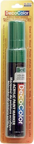 Uchida of America DecoColor - Marcador de pintura acrílica de punta extra ancha, color verde