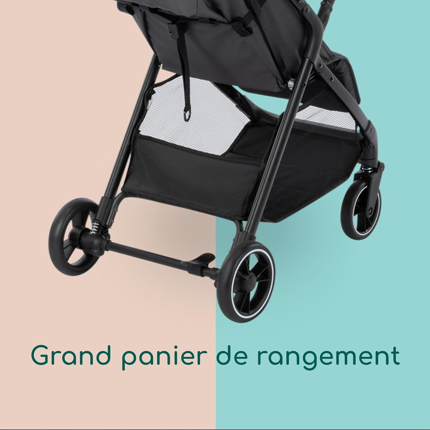 Bebeconfort Azur Poussette Canne Compacte 0-3 ans 15 kg Pliage Automatique Inclinaison Allongée Mineral Graphite
