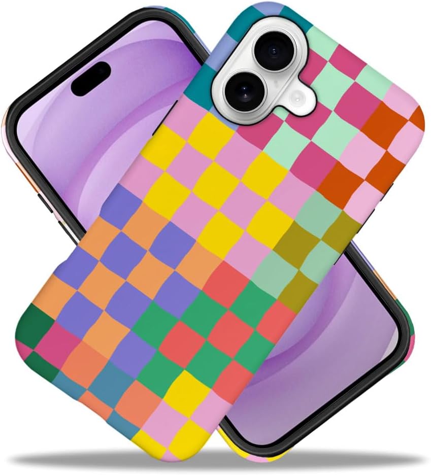 DAIZAG Case Compatible with iPhone 17,Fit Shockproof Cover for Women Girls,Classic Checkerboard Plaid - Image 2
