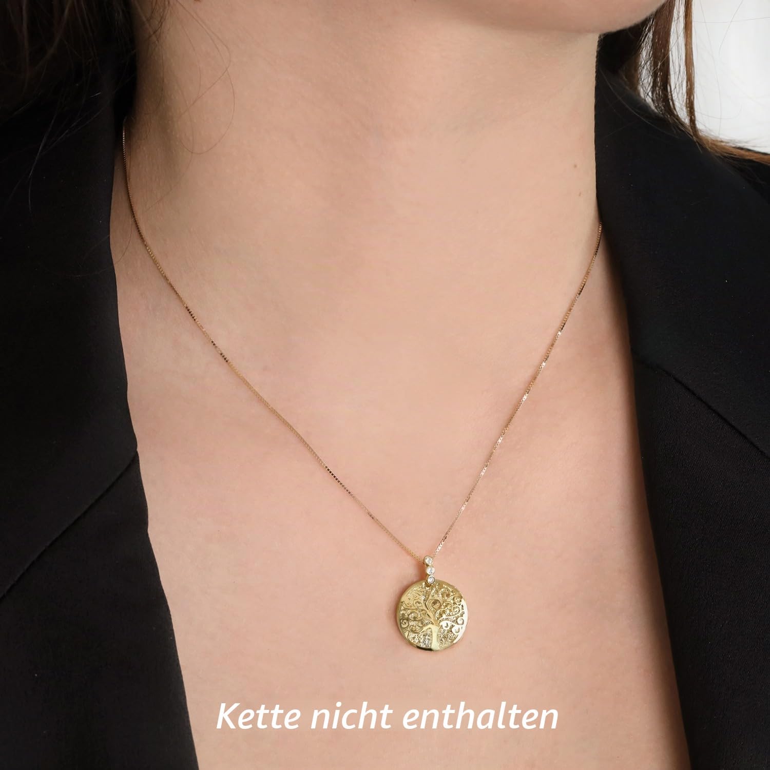 forme di Lucchetta Anhänger Baum des Lebens mit Saphiren