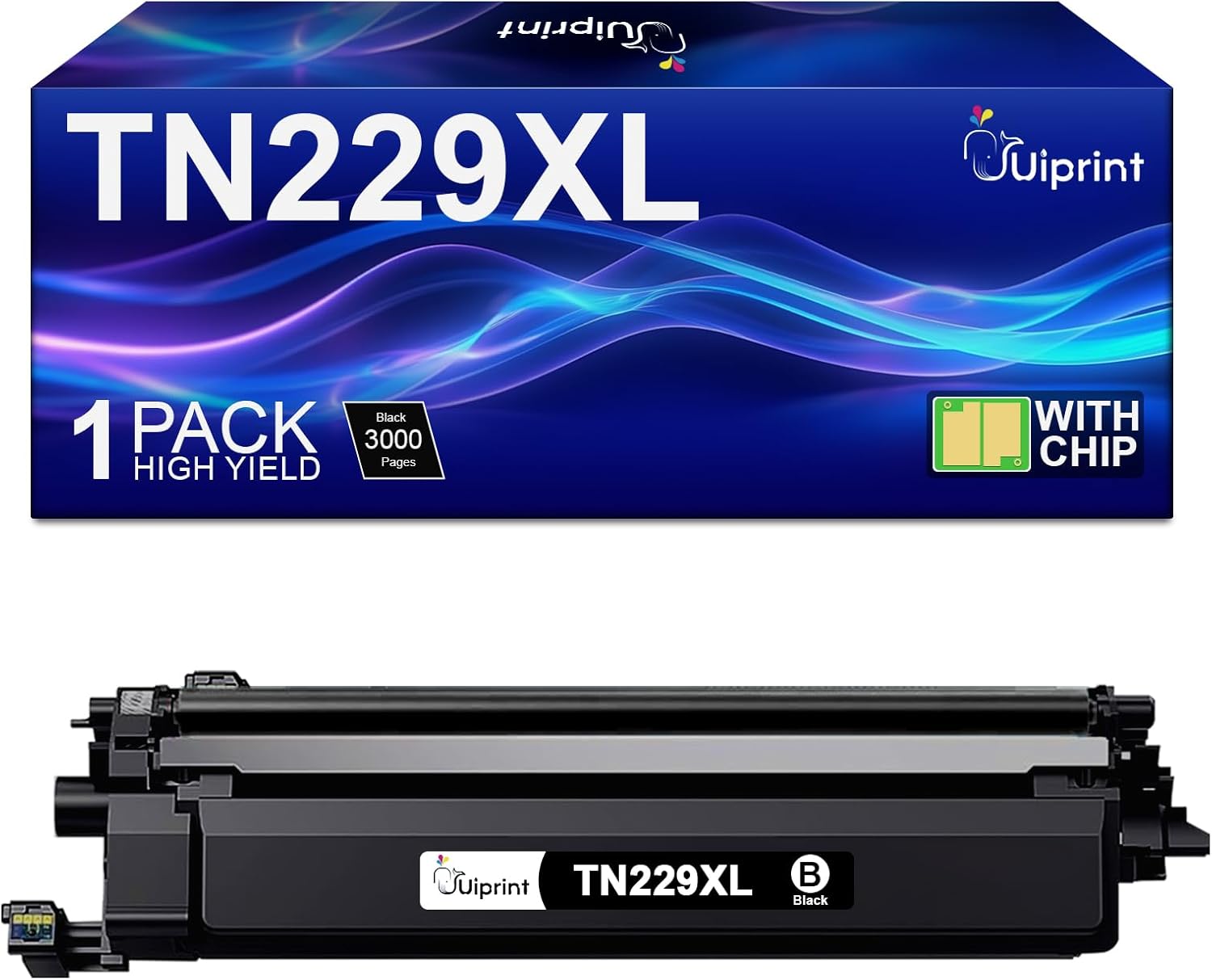 TN229XLBK Toner Cartridges Replacement for Brother TN229 TN229XL Compatible with Brother MFC-L3780CDW HL-L3280CDW MFC-L3720CDW HL-L3220CDW Printers, 1 Pack Black