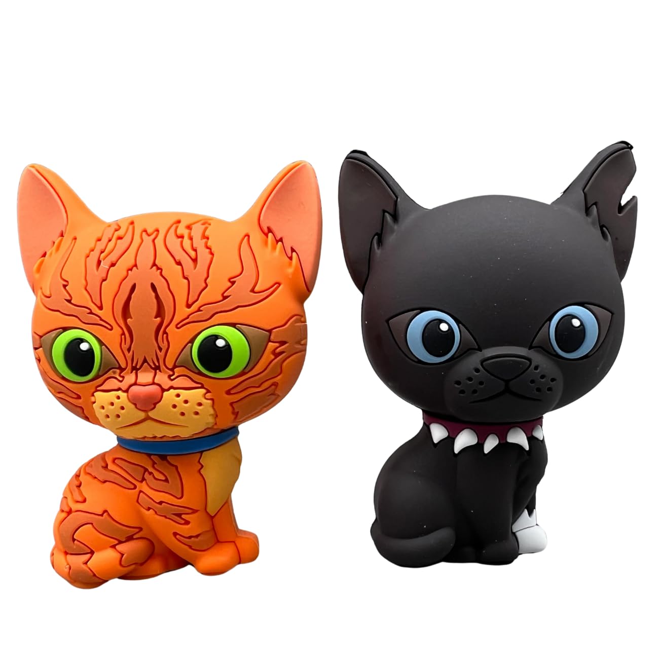 Warrior Cats Collector's Vinyl Figurines, Firestar & Scourge Twin Pack from The Warriors Book Series The Prophecies Begin, Officially Licensed Products