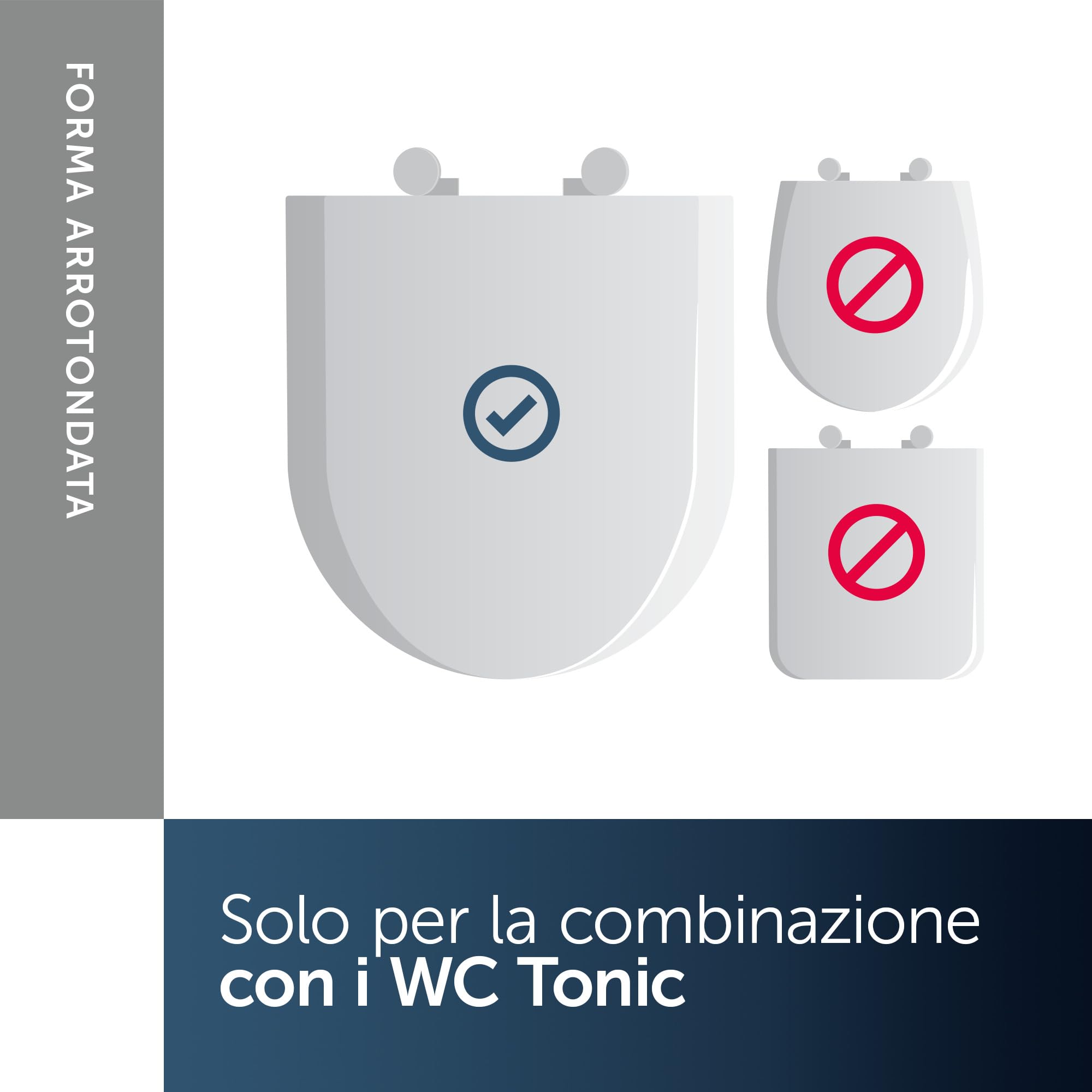Sedile WC Ideal Standard K706101 Original Tonic con chiusura ammortizzata