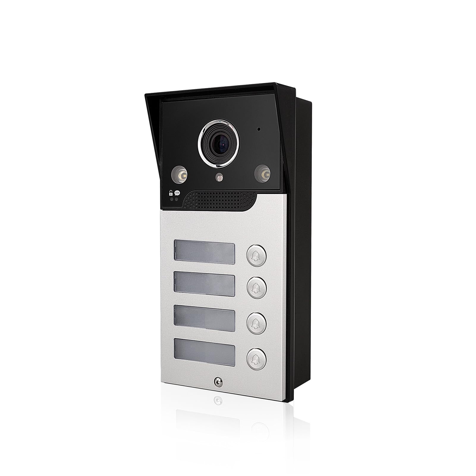Wi-Fi Wideodomofon Inteligentny Domofon BT TY APP Wyświetlacz Zdalnego Sterowania 1080P HD 7-calowy Widok Nocny Wodoodporny IP65 dla Willi Home Office Apartment (Wtyczka UE)