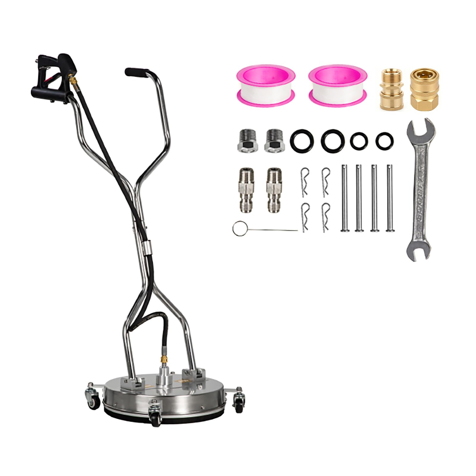 OCPTY 16.5"Pressure Washer Surface Cleaner with 4 Wheels, 4.0 GPM, 4000PSI