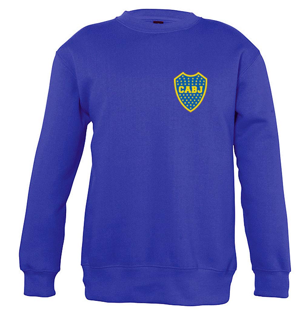 Boca Juniors Children's Round Neck Sweatshirt Royal Logo Unisex, unisex_adult, 5060672800228, blue, L