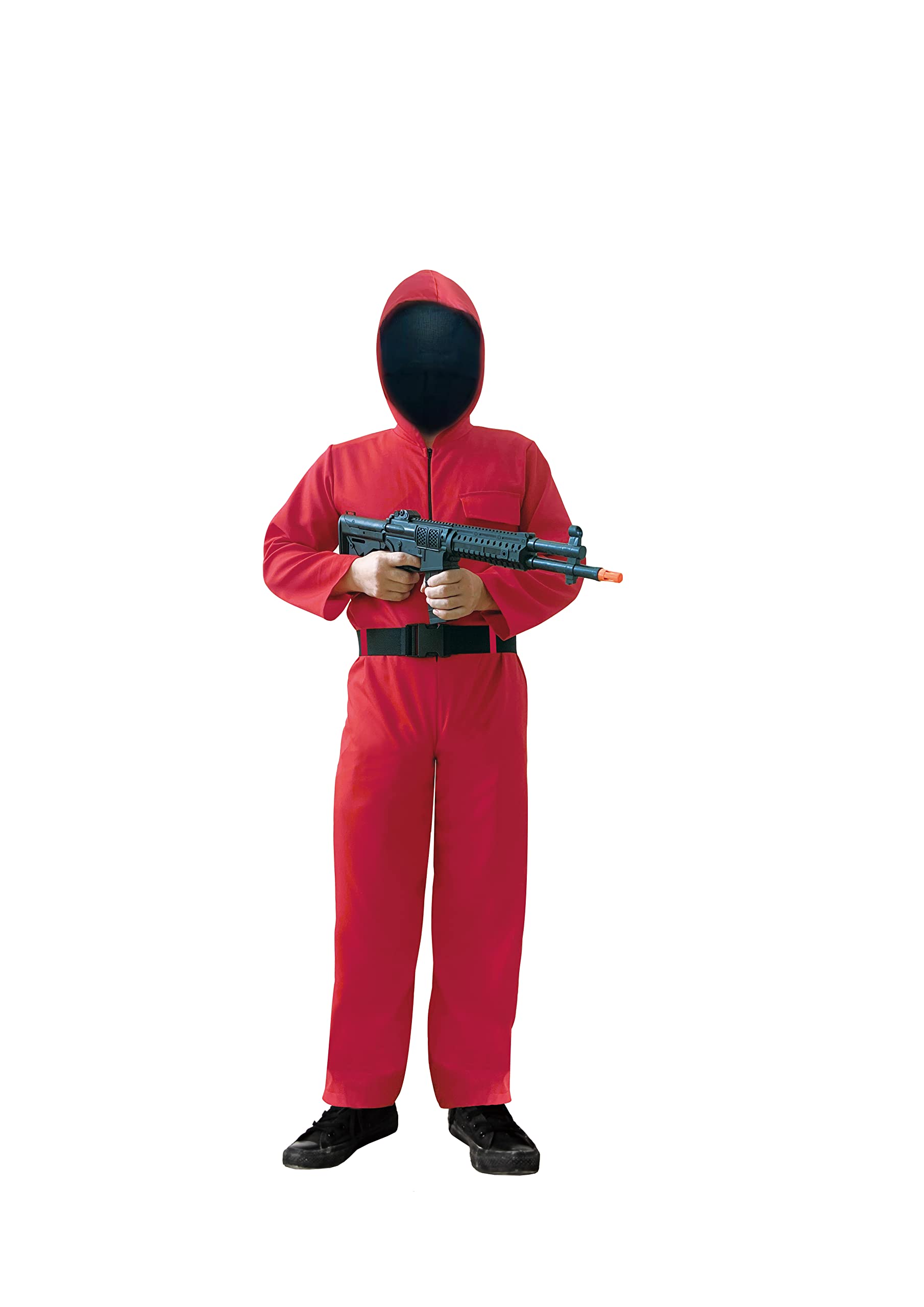 Costumizate! Combinaison rouge pour enfants en taille 5-6 avec détails sur l'image