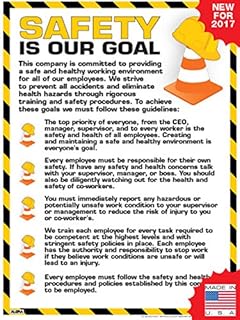 Safety is Our Goal Poster Laminated Poster (24