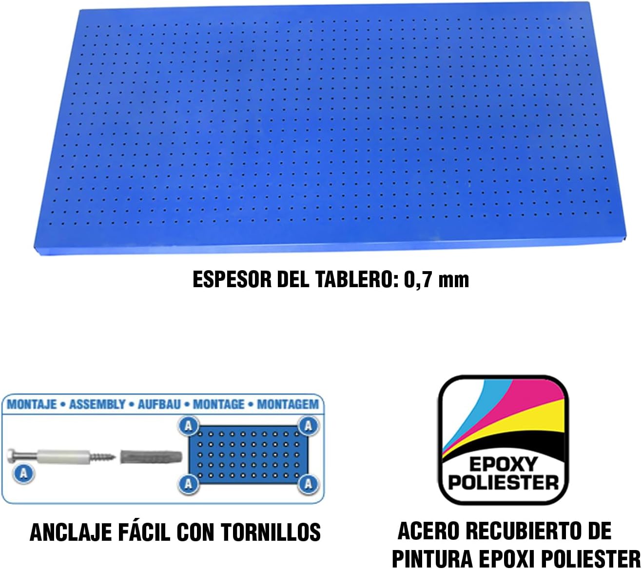 Simonrack 8425437082245 Tool Panel, Blue