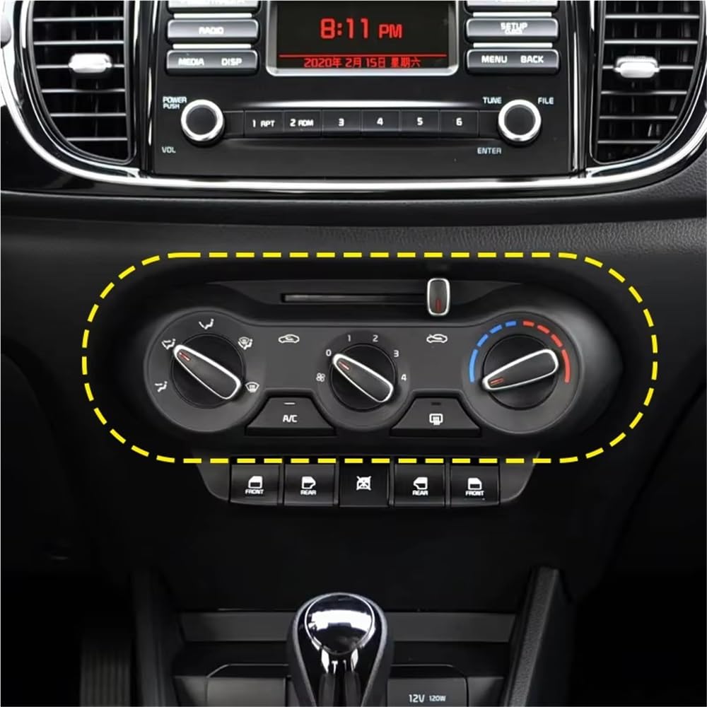 Controllo A/C Compatibile con Kia per Pegas Pannello interruttori climatizzatore Auto Adatto manopola di Controllo climatizzatore