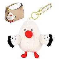 Red-Billed Gull Plush Keychain，Cute Funny Purse Charms for Handbags, Tote Bag Charms, Backpack Keychain for Women.