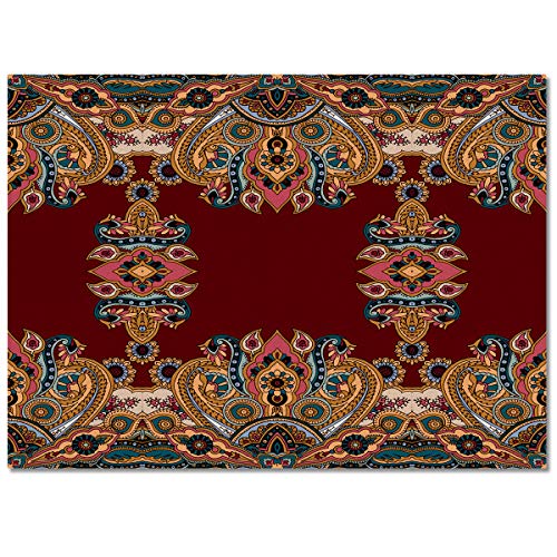 Rugs For Living Room, Colorful Batik Cloth Area Rug 2X3Ft, Non-Slip Comfy Carpet For Bedroom Decor, Area Rugs For Cute Room Decor, Washable Rug Room Decor Aesthetic #TOP5