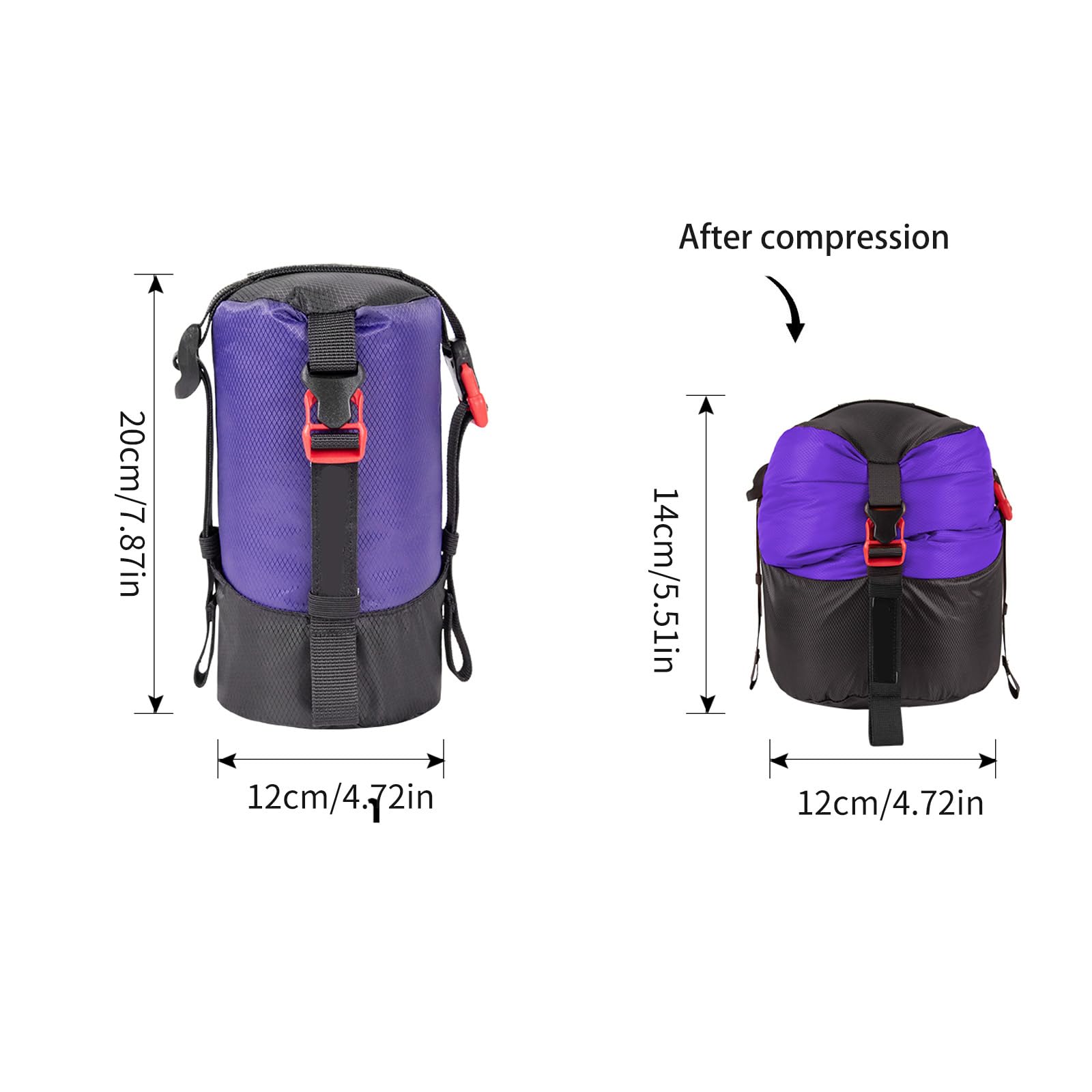 Peso leggero Compressione Stuff Sacchi Impermeabili Salvaspazio Borse di Compressione Campeggio Sacco di Sonno Per Piumini Grande Capacità di Compressione Sacchetto di Immagazzinaggio