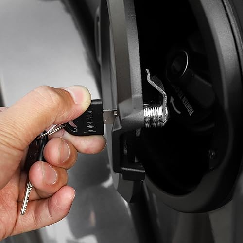 Miniatura 10 de Tapa de depósito de gasolina con cierre de puerta, accesorios exteriores para Jeep Wrangler JL JLU 2018-2023, color azul