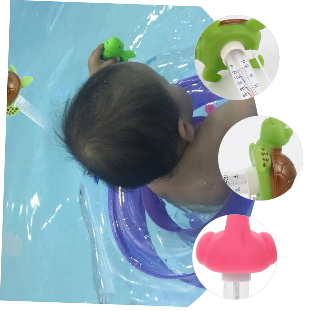 BESTonZON 5 Ensembles Thermomètre Flottant De Outil De Mesure De Température De Eau Pour Spas Lecture Facile Échelle Claire 2 Pièces * 5