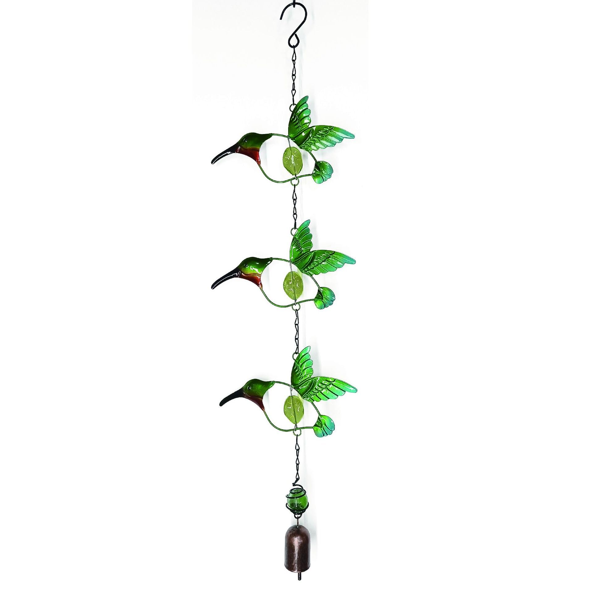 Hummingbird Wind Chimes, Metal Crafts(Turquoise)
