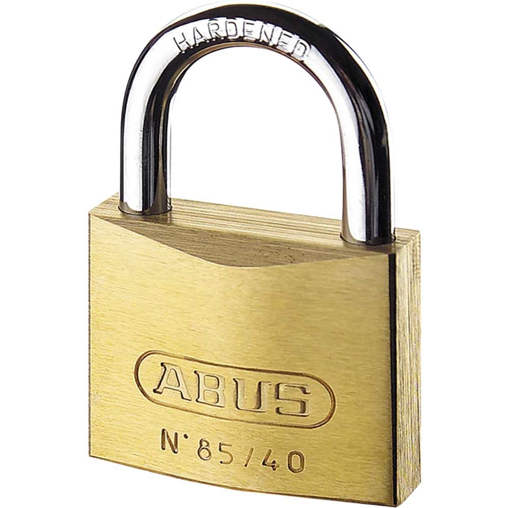 Abus 02493 85/60mm Brass Padlock Keyed Alike 2703 Abuka02493 from B&Q