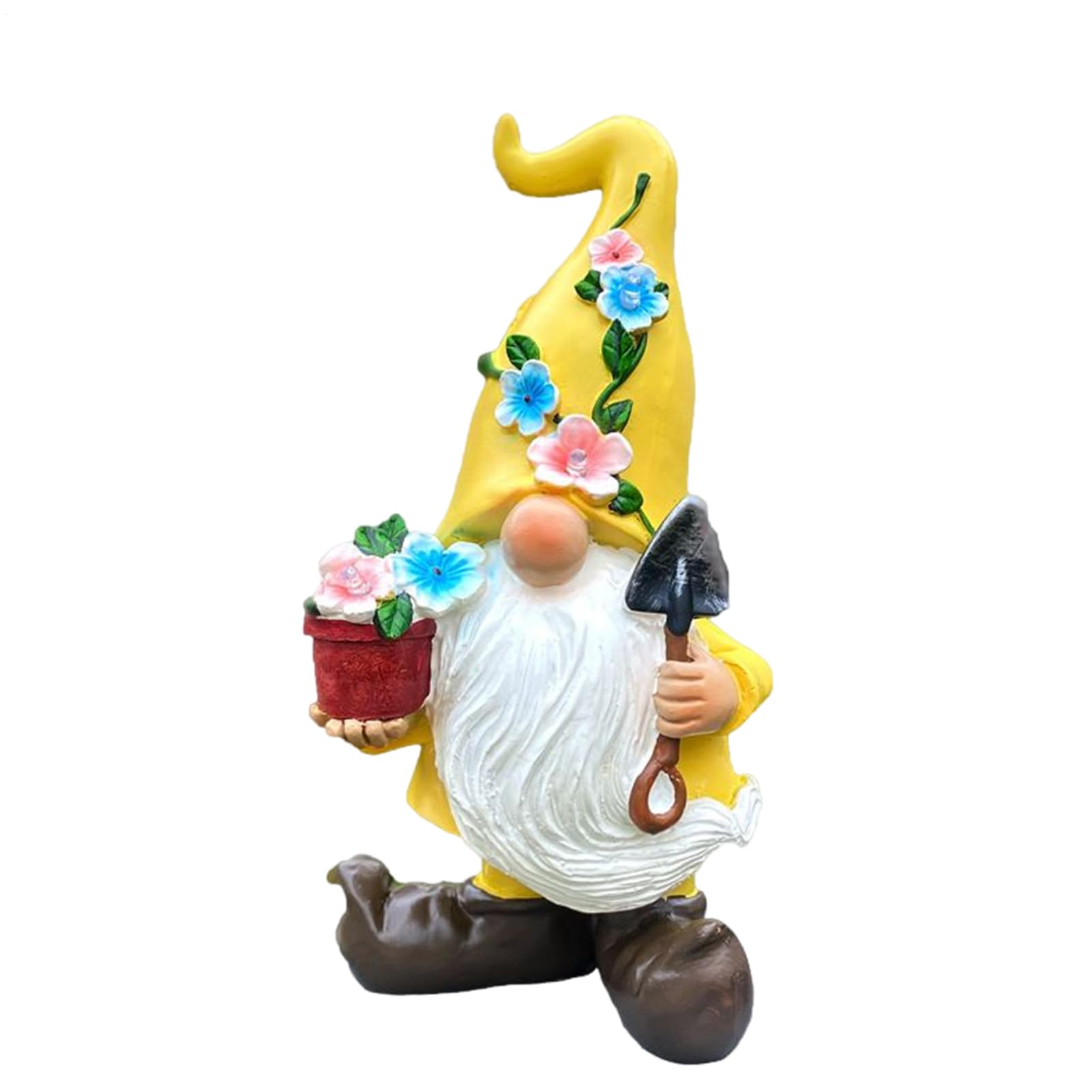 Genérico Estatuas Gnomos De Jardín Figura Enano Artesanal | Decoración Solar Gnomos Para Patio, Césped, Porche, Entrada, Jardín, Patio Trasero Y Paisaje