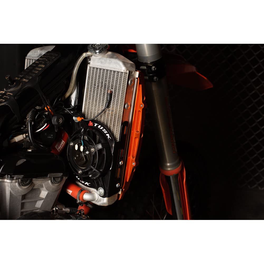 Tusk Digital Radiator Fan Kit – For KTM 350 EXC-F 2012-2013, Adjustable Thermostat & Panasonic Fan