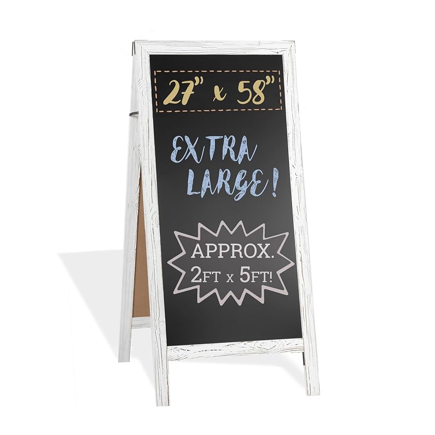 Amazon.com : Ilyapa A-Frame Chalkboard Sidewalk Sign - 58 x